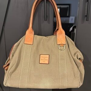 Dooney & Bourke Tan Canvas Tote Bag